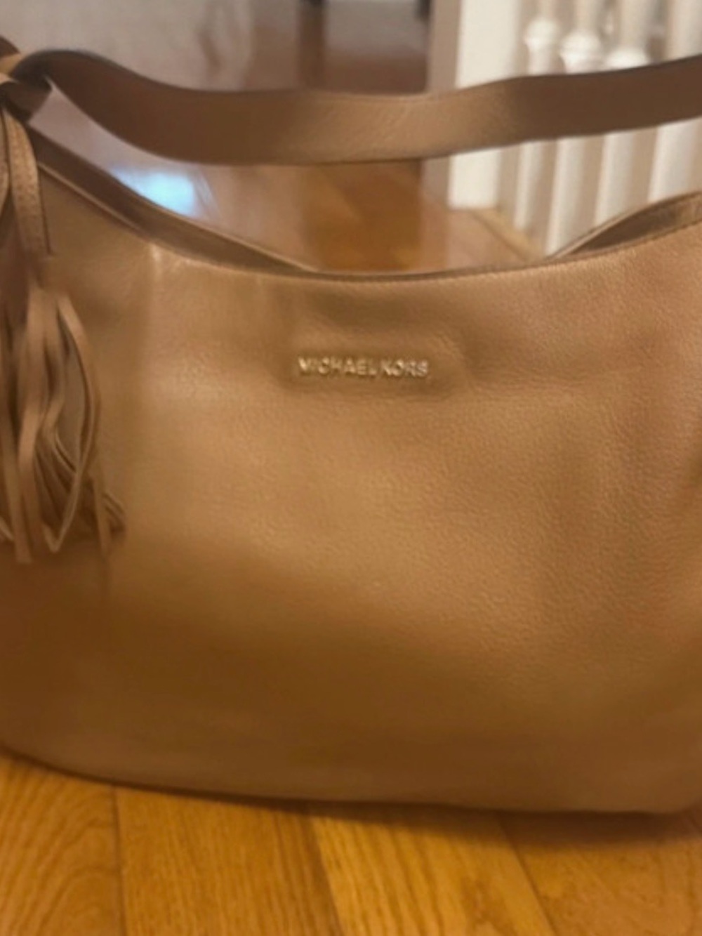 Michael Kors tan leather bag
